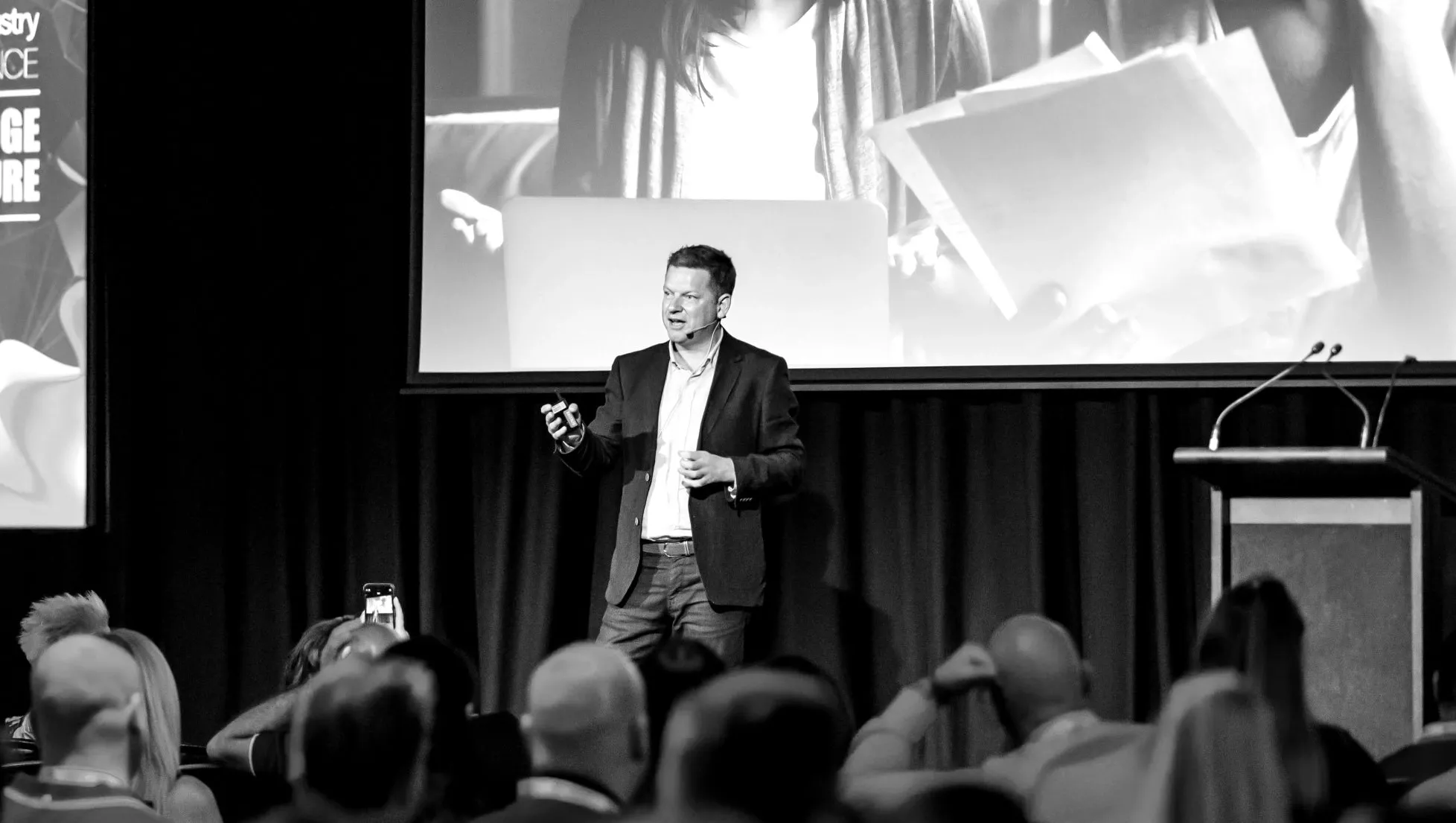Anthony Hart on stage