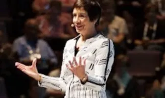 Catherine DeVrye on stage